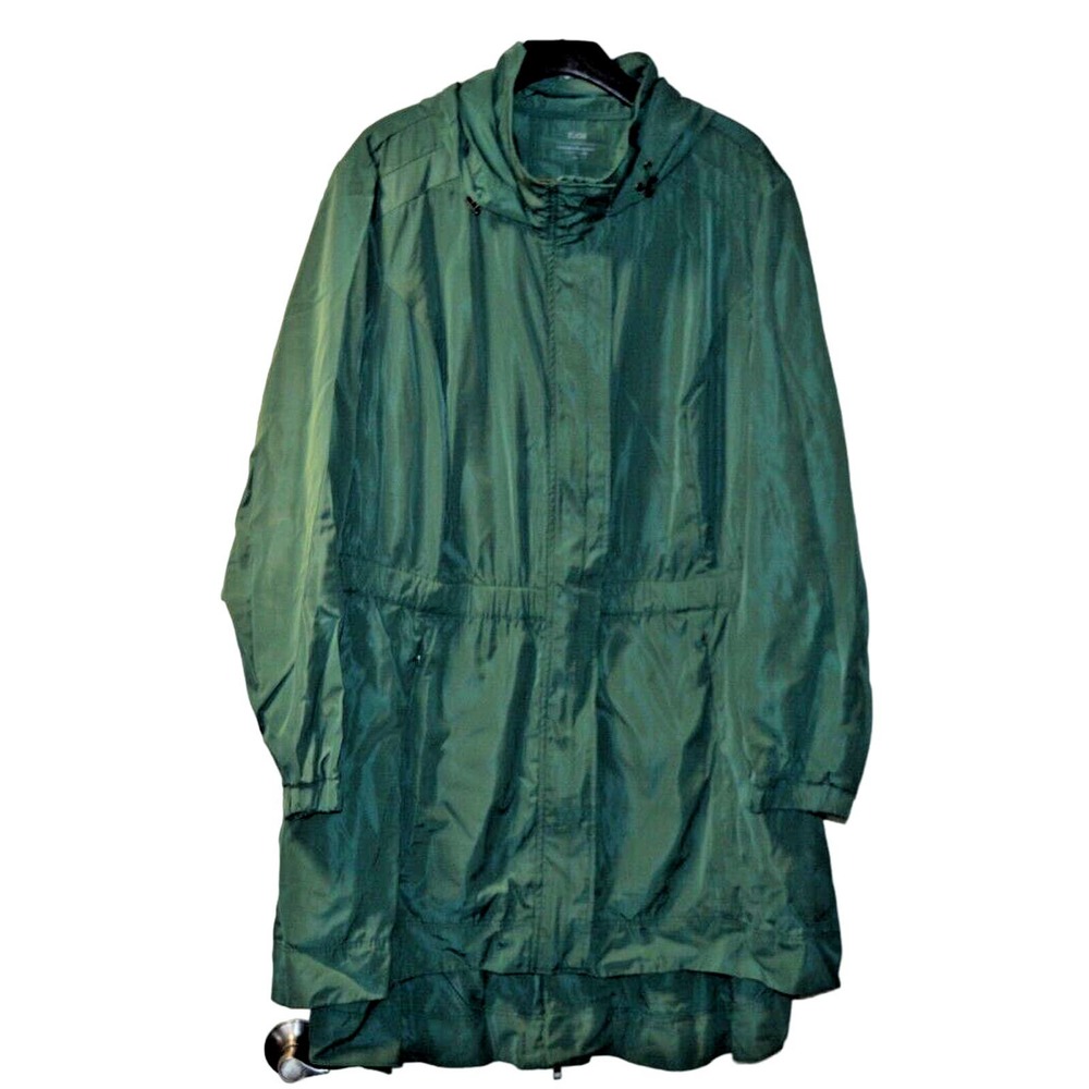 Womens Zuda Elemental Zip High Low Jacket Weather Proof UV Protect PINE 3X